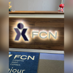 Image d'une enseigne rétroéclairée