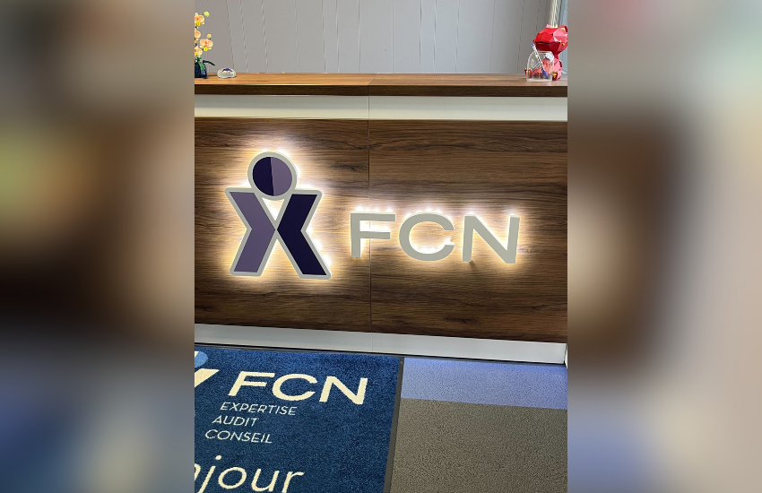 Image d'une enseigne rétroéclairée