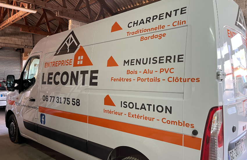 Image de flocage d'un utilitaire