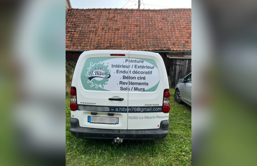 Image de flocage d'un utilitaire