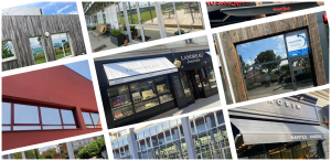 Exemples de films solaires et stores bannes réalisés par les agences PANO.